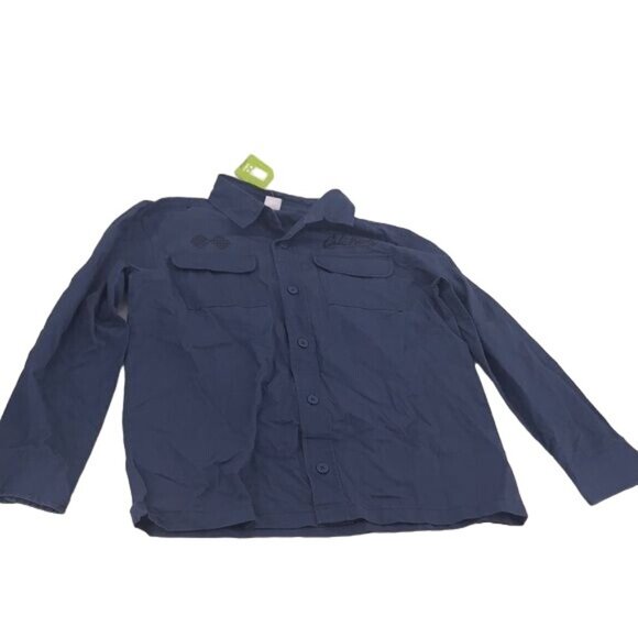 Crazy 8 Boys Button Down Blue, Size L (10-12) Shirt - Picture 1 of 4